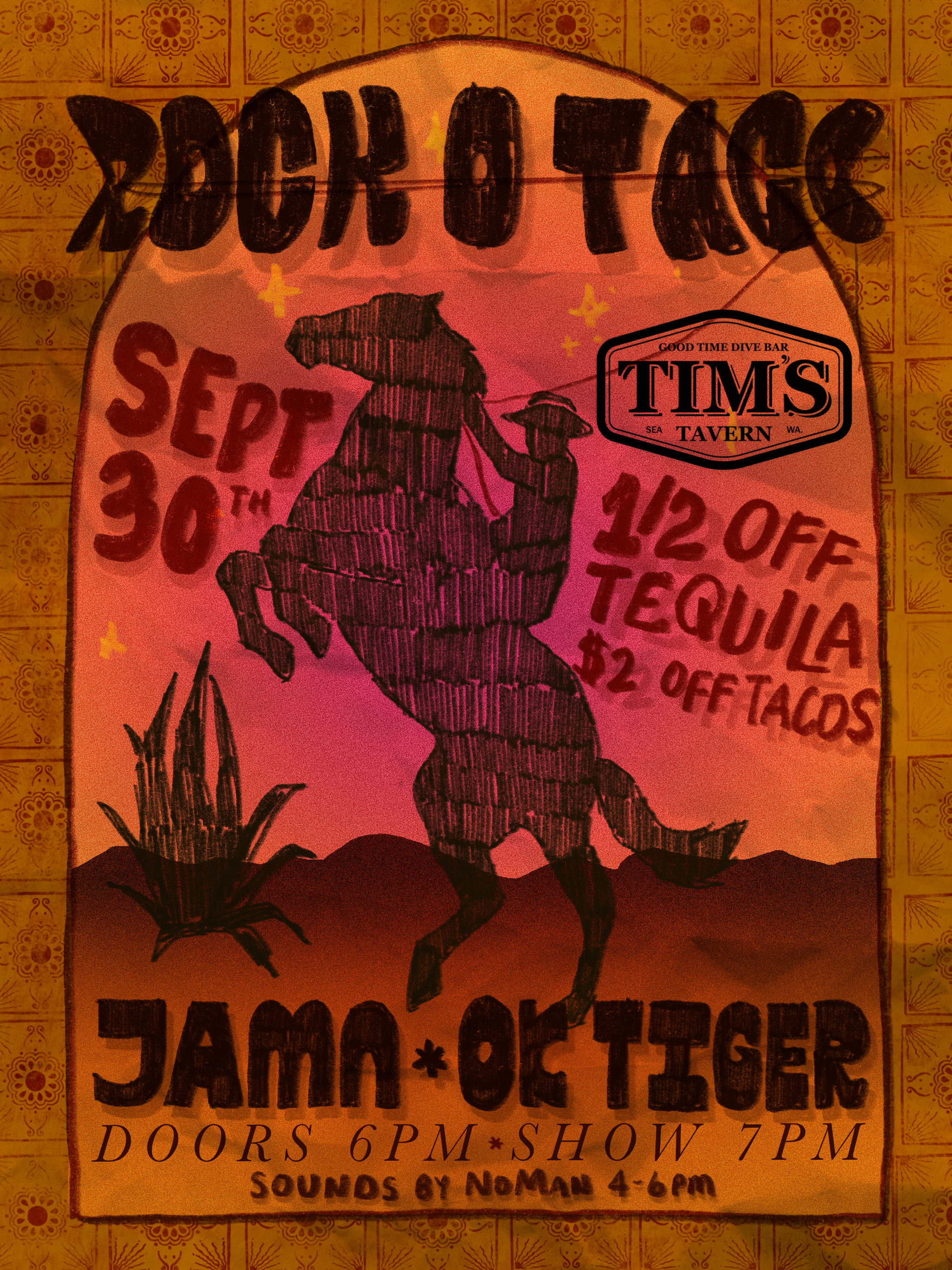 jamn ok tiger tims tavern show poster