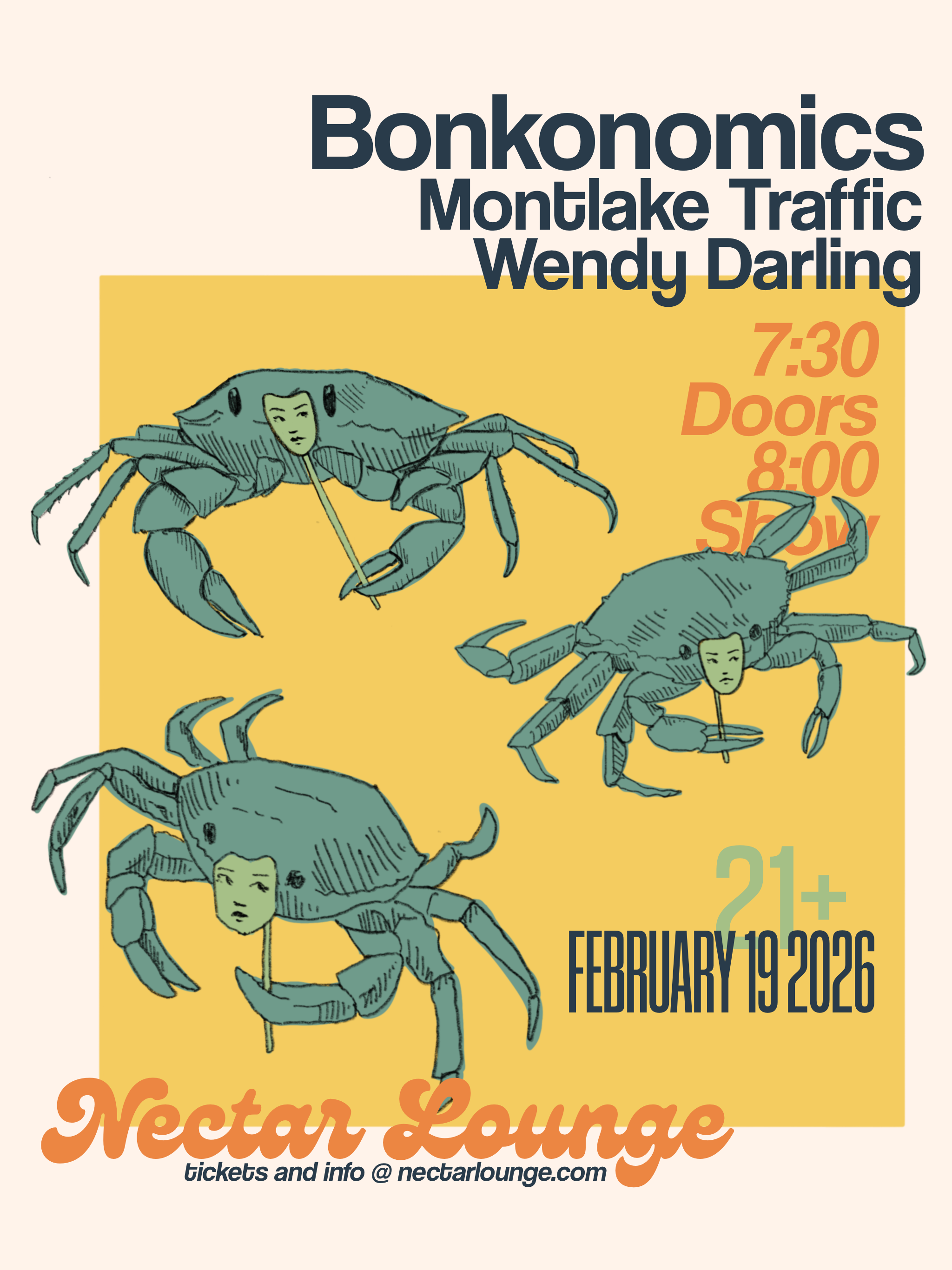 bonk nectar show poster