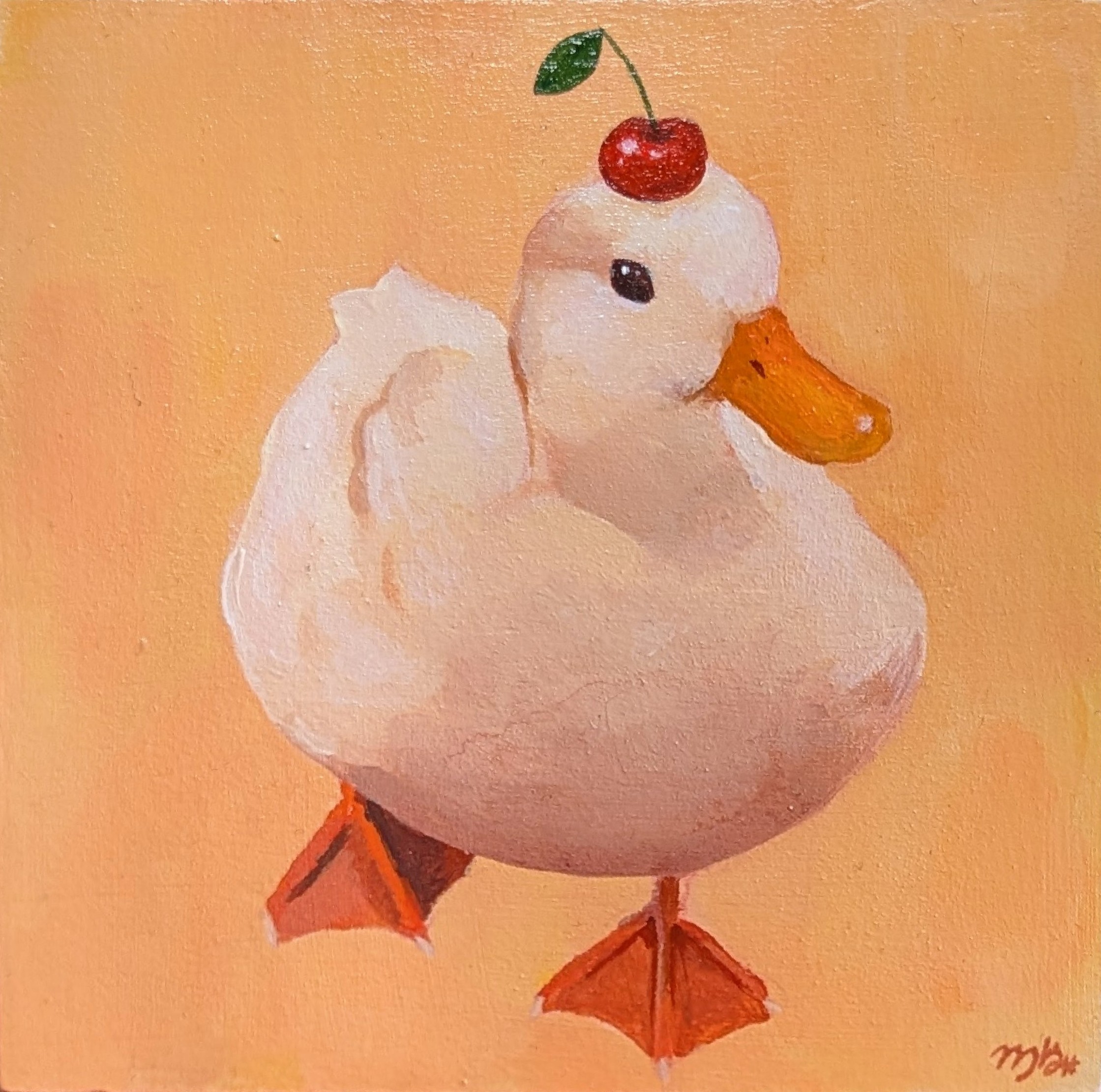 acrylic of duck