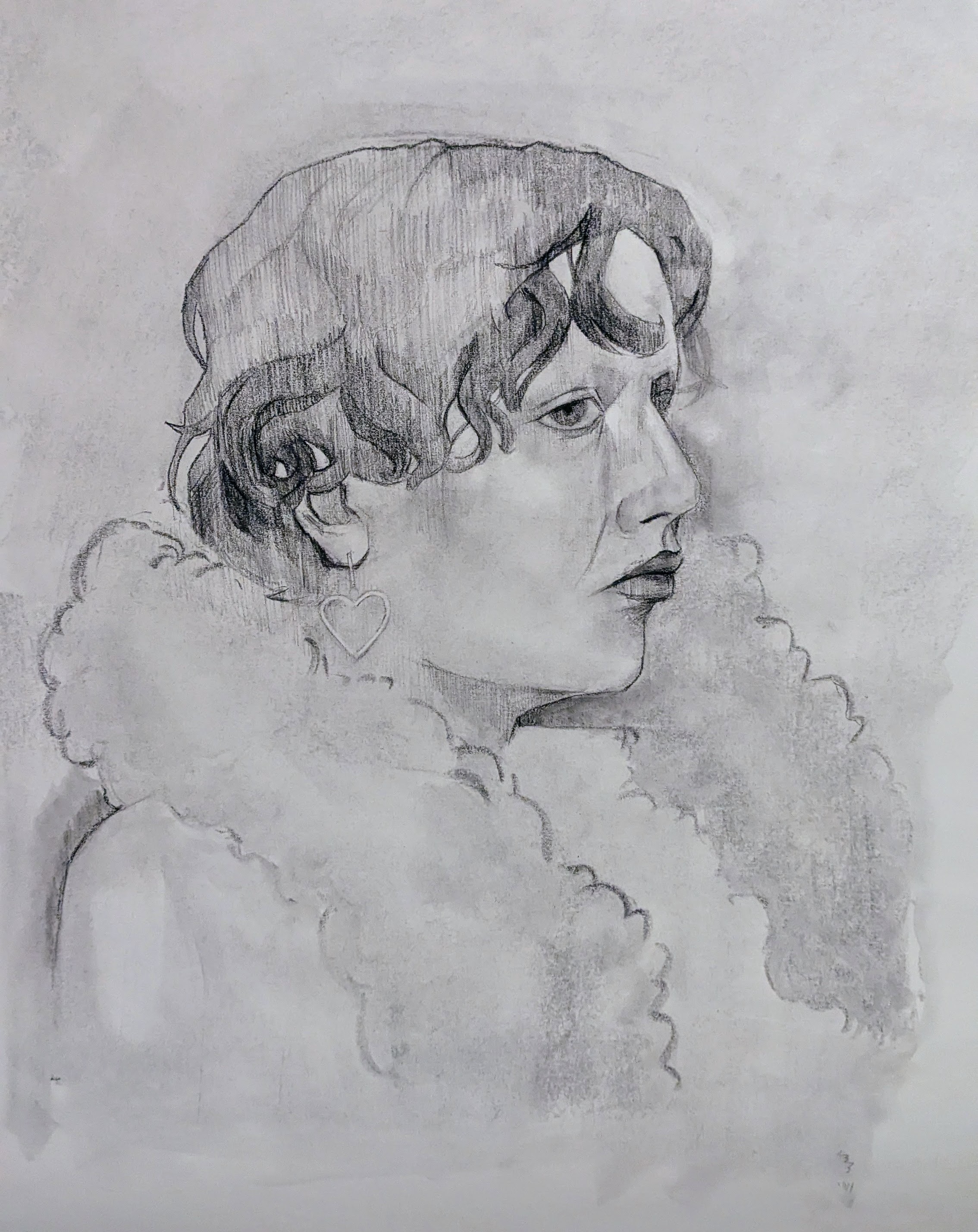 graphite/charcoal figure drawing