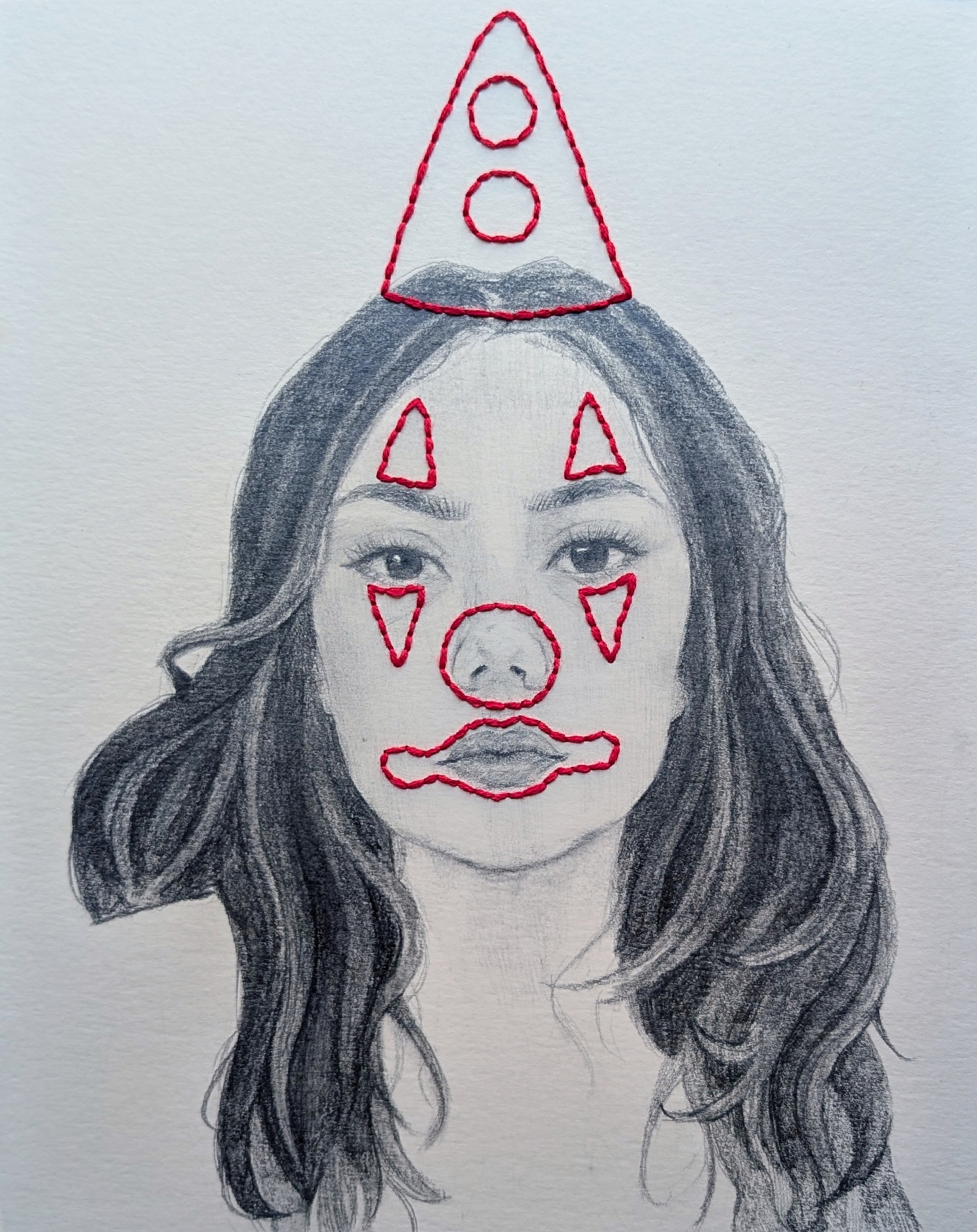 graphite/embroidery of meta